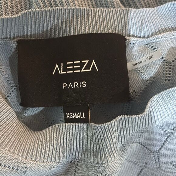 Aleeza Paris Daphne blue knit top, XS - Picture 10 of 11